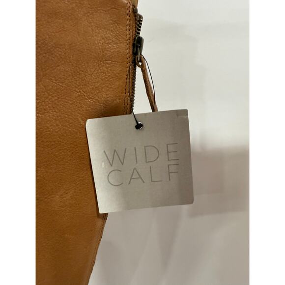 Franco Sarto Meyer Leather Knee High Boots Wide Calf Riding Minimalist Classic - Picture 9 of 14